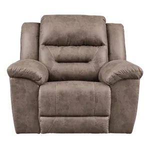 Signature Design by Ashley Stoneland Power Rocker Leather Look Recliner 3990598C