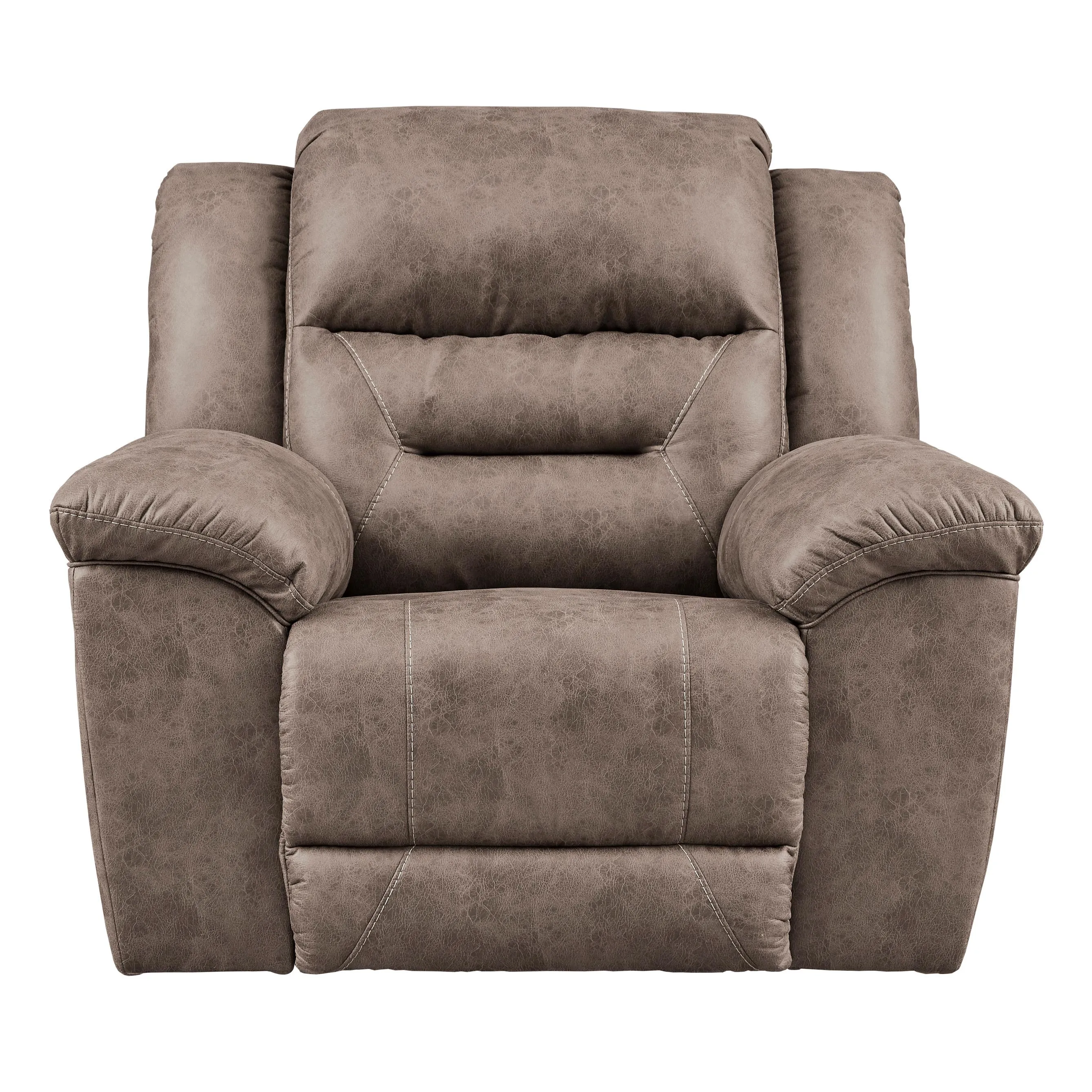 Signature Design by Ashley Stoneland Power Rocker Leather Look Recliner 3990598C
