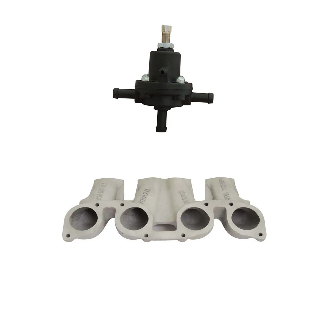 VW MKI MKII GTI 1.8L 2.0L 8v SOHC dual downdraft intake manifold   0-30 PSI Fuel pressure regulator   Bracket