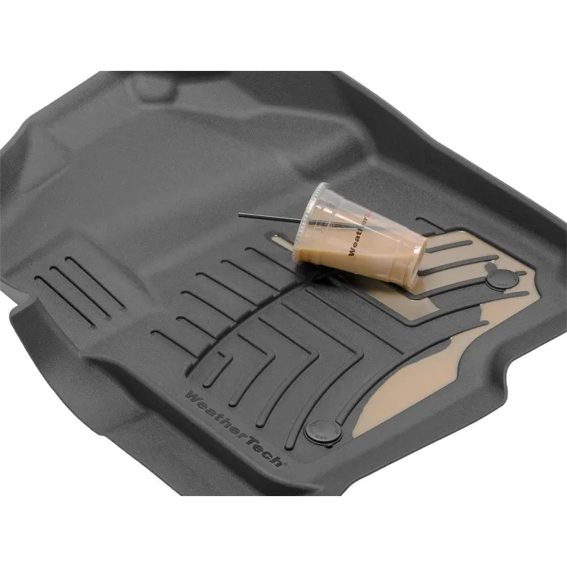 WeatherTech FloorLiner HP - 2nd Row - Black - Crew Cab - With Underseat Storage - Ram Fullsize Truck 2019-21