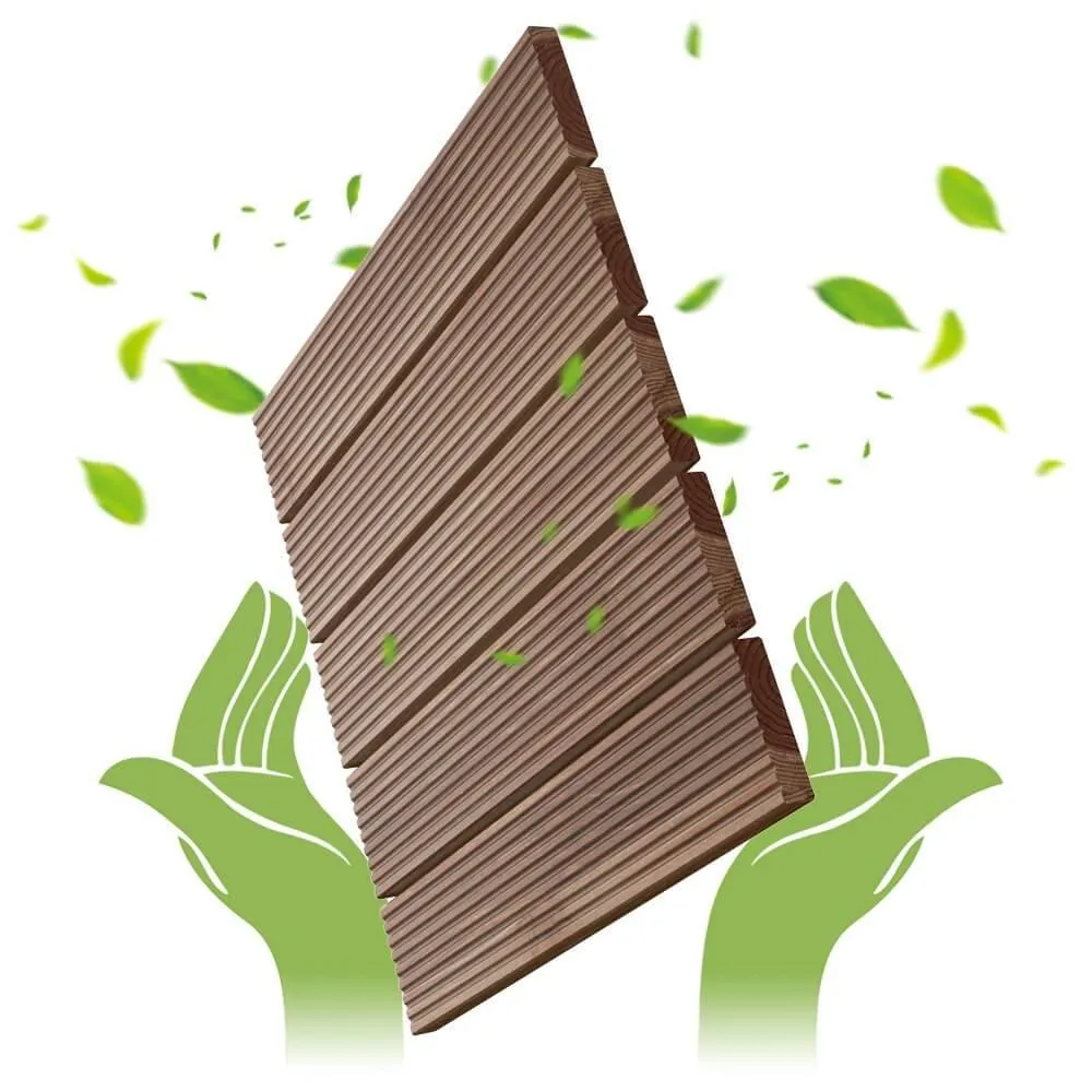Yaheetech Outdoor Tiles Wood 11pcs